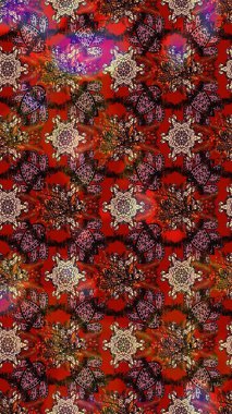 Çiçekli bahar çiçekleri. Küçük çiçekte güzel bir desen. Küçük renkli çiçekler. Motley illüstrasyonu. Moda baskıları için zarif bir şablon.