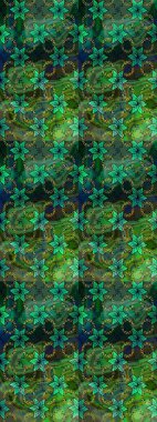 Renkli Bahar Teması eskiz kalıbı. Düz Çiçek Elementleri Tasarımı. Çocuk stili. Çiçekli çizim raster arkaplanı.