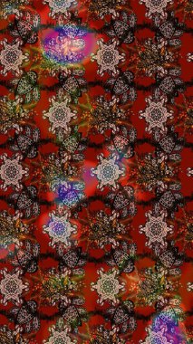 Renkli Yaz Temalı eskiz kalıbı. Çiçekli eskiz çizimi. Renkli çiçekler. Düz Çiçek Elementleri Tasarımı.