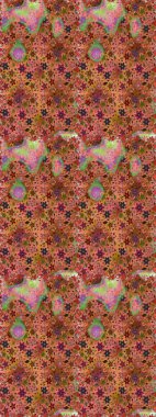 Modern stil dokusu. Çiçek desenli raster, kahverengi çizgi grafik deseni soyut raster arkaplan.