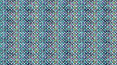 Varicoloblue ve nötr raster pürüzsüz çizim. Bir sürü mavi ve nötr soyut çiçekli tropik, pürüzsüz desen. Küçük çiçekte sevimli çiçek deseni var..