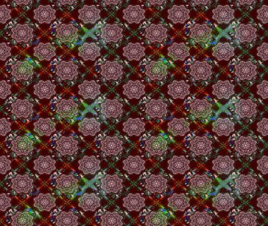 Düz Çiçek Elementleri Tasarımı. Renkli Bahar Teması eskiz kalıbı. Raster Şirin kumaş deseni. Eskiz klasiği.