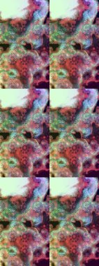 Vadinin çiçekleri tarafsız renklerde. Soyut etnik raster çizim kalıbı. Çiçekler..