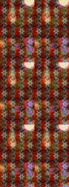 3D çiçekler, eskiz. Renklerle. Raster illüstrasyonu.