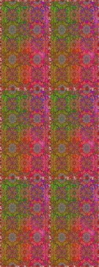 Çiçekli, suluboya desenli kusursuz çiçek deseni. Düz Çiçek Elementleri Tasarım Raster illüstrasyonu. Kahverengi ve yeşil renkte çiçekler. Renkli Bahar Teması: Kusursuz Arkaplan.