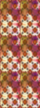 Raster illüstrasyonu. Küçük çiçekteki sevimli çiçek deseni. Kahverengi ve bej renkli çiçekler.