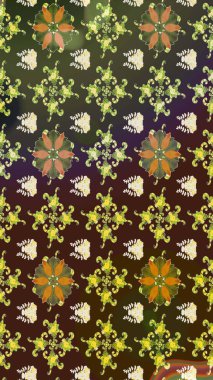 Raster illüstrasyonu. Organik motif arka planı. Çizim kalıbı. Ultraviyole kumaş deseni.