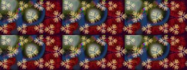 Yaprak ve çiçeklerin suluboya resimleri, kırmızı renklerde çizimler. Kibarca, kırmızı renkte bahar çiçekleri. Raster illüstrasyonu.