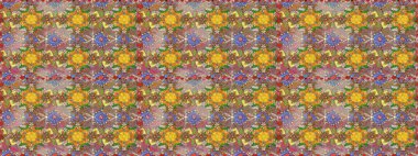 Eski usul. Raster illüstrasyonu. Kumaş, tekstil, duvar kağıdı baskısı için. Tomurcukları çiçek olan sevimli bir çiçek deseni. Kusursuz bir geçmişi var. Raster..