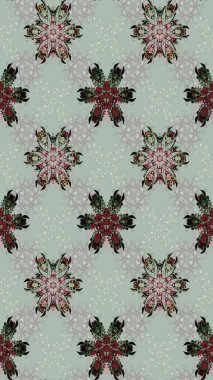 Hediye ambalaj kağıdı, tebrik kartları, posterler ve pankart tasarımı. Raster düz çiçek çizim deseni. Gri renkli çiçekler.