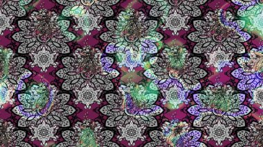 Gri renkli çiçekler. Çiçekli karalama şeklinde Raster çiçek deseni. Yumuşak, bahar çiçekli arka plan.