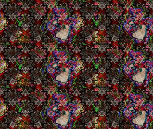 Küçük çiçekte güzel bir çiçek deseni var. Raster deseni. Çiçekli çiçek deseni, suluboya..