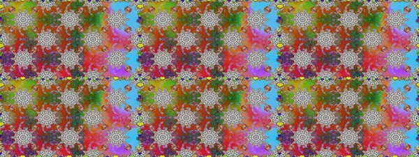 Raster çiçekleri klasik tarzda çizilmiş. Çiçekli, pürüzsüz bir desen. Gri ve kahverengi renklerde bahar çiçekleri. Raster illüstrasyonu.