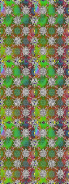 Yumuşak, yeşil ve kahverengi renklerde bahar çiçekleri. Raster illüstrasyonu. Çiçek ve yapraklı karalama şeklinde Raster çiçek deseni.