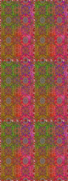 Çiçekli, suluboya desenli kusursuz çiçek deseni. Düz Çiçek Elementleri Tasarım Raster illüstrasyonu. Kahverengi ve yeşil renkte çiçekler. Renkli Bahar Teması: Kusursuz Arkaplan.