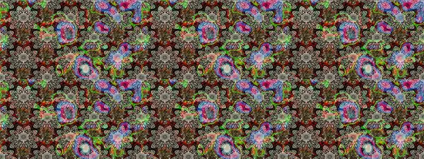 Tekstil, kumaş, kapaklar, duvar kağıtları, baskı, naylon, koleksiyon defteri, örgü, dekupaj için güzel bir eskiz. Küçük nötr çiçeklerdeki oldukça eski bir besin torbası deseni.