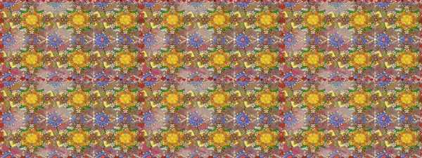 Eski usul. Raster illüstrasyonu. Kumaş, tekstil, duvar kağıdı baskısı için. Tomurcukları çiçek olan sevimli bir çiçek deseni. Kusursuz bir geçmişi var. Raster..