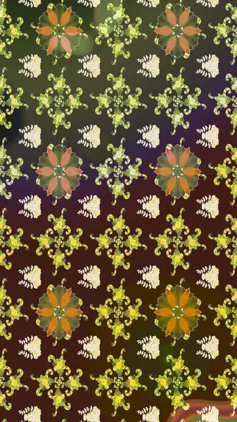 Raster illüstrasyonu. Organik motif arka planı. Çizim kalıbı. Ultraviyole kumaş deseni.