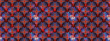 Çiçek arkaplan. - Kırmızı çiçekler. Çiçek kompozisyonu. Küçük çiçekte güzel bir desen var. Çiçek kolajı. Doğa. Raster deseni.