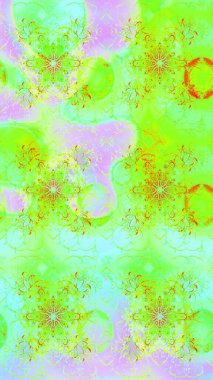 Yeşil ve nötr renklerde çiçekler. Sketch Colour Spring Theme eskiz kalıbı. Düz Çiçek Elementleri Tasarımı. Sevimli çiçek raster deseni.