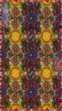 Beautiful watercolor Bouquet of summer flowers sketch pattern. Nice fabric pattern.