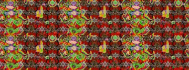 Çiçek arkaplan. Renkli tekstil tarzında. Renkli çizim kalıbı. Çiçek duvar kâğıdı. Raster illüstrasyonu.