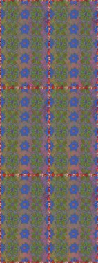 Çiçekli karalama şeklinde Raster çiçek deseni. Gri ve kahverengi renkli çiçekler. Yumuşak, bahar çiçekli arka plan.