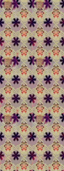 Raster illüstrasyonu. Renkli çizim kalıbı. Bej renkli şirin tekstil. Çiçek duvar kâğıdı. Çiçek arka planı.