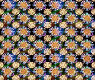 Mavi renkli çiçekler. Yumuşak, bahar çiçekli arka plan. Raster çiçek desenli ve çiçekli..