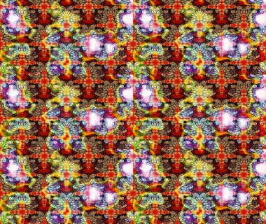 Tarafsız renklerde. Çiçekli güzel suluboya desen. Raster illüstrasyonu.