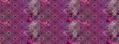Mor renkli şirin çiçek deseni. Raster Modaya uygun kumaş deseni. Renkli Bahar Teması eskiz kalıbı. Düz Çiçek Elementleri Tasarımı.