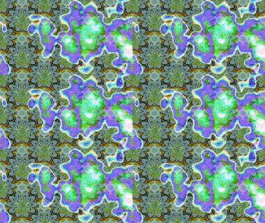 Çiçekli karalama şeklinde Raster çiçek deseni. Yeşil renkli çiçekler. Yumuşak, bahar çiçekli arka plan.