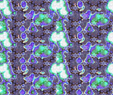 Küçük çiçekteki sevimli çiçek deseni. Varicoloet raster çizimi. Birçok menekşe soyut çiçekli tropikal çizim deseni.