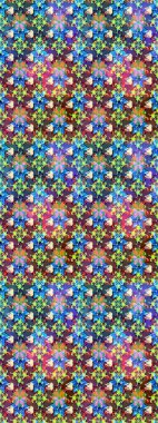 Raster güzel bir çiçek deseni çizmiş. Bahar mevsimi. Tatil havası. Nazik romantik baskı. Mavi renkte çiçekler.