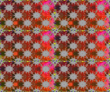 Sabıka fotoğraflarında, bebek kıyafetlerinde, duvar kâğıtlarında, paket kutularında falan kullanılabilir. Zarif, parlak ve pürüzsüz kahverengi ve gri çiçek desenli tasarım.