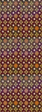 Kahverengi renkli çiçekler. Çiçek desenli eskiz, darbeler, sıçramalar, yaz çiçekleri. Raster illüstrasyonu.