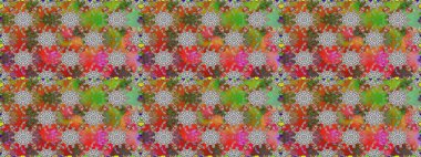 Gri ve kahverengi renkli çiçekler. Tişörtsüz arka plan deseni. Tropik çiçekler.