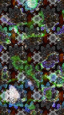 Gömlek, arka plan modelini çiz. Tropik çiçekler. Gri renkli çiçekler.