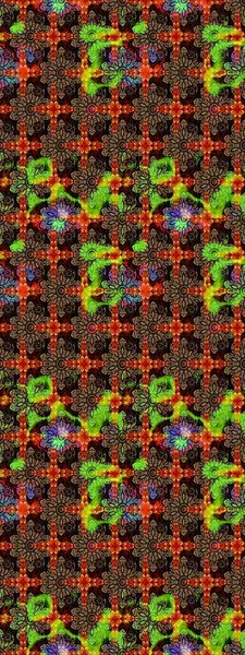 Renkli Bahar Teması eskiz kalıbı. Raster illüstrasyonu. Düz Çiçek Elementleri Tasarımı. Çiçek deseni. Chichi kumaş deseni çiz.