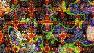 Karalama çiçekleri çizim kalıbı. Kahverengi el çizimi. Raster deseni. Sanat esinlenerek çiçeklere ilham veriyor ve geride.