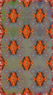 Küçük çiçekteki sevimli çiçek deseni. Raster illüstrasyonu. Modaya uygun kumaş deseni. Kusursuz Tony kumaş deseni.