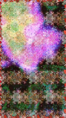 Raster Henna dövme stili. Kızılderili desenli desenli desenli şal deseni. Tekstil, tebrik kartı, boyama kitabı, telefon kılıfı baskısı için kullanılabilir. Etnik Mandala süsü.