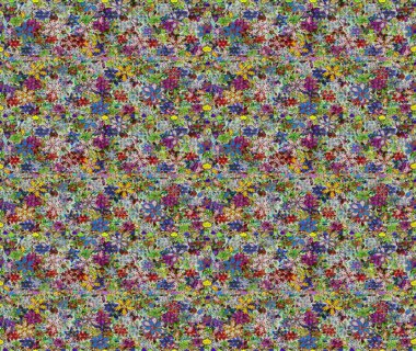 Yumuşak pamuk tasarımı. Klasik çiçek desenli. Yumuşak fayans. Sarma, tekstil ve duvar kâğıdı için kusursuz çiçek arkaplanı. Raster taze dokusu.