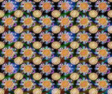 Mavi renkli çiçekler. Yumuşak, bahar çiçekli arka plan. Raster çiçek desenli ve çiçekli..