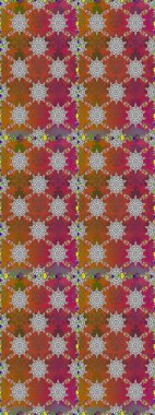 Çiçeksiz desenlerin resmi. Vadinin çiçekleri kahverengi renklerde.