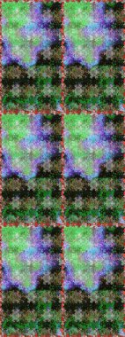 Yeşil ve gri çiçekli kusursuz desen, suluboya çiçek deseni, sevimli çiçek, duvar kağıdı, kart ya da kumaş için fayanslı. Raster - stok.