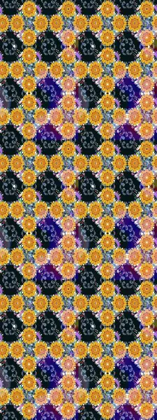 Raster illüstrasyonu. Küçük çiçekli şirin bir desen. Çiçek ve yapraklı çiçek deseni.