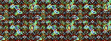 Renkli Bahar Teması eskiz kalıbı. Yeşil, kahverengi ve mavi renkli çiçekler. Düz Çiçek Elementleri Tasarım Raster illüstrasyonu. Çiçek eskiz kalıbı geçmişi.