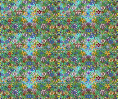 Moda baskısı. Suluboya desensiz çiçek buketi. Çiçeğin suluboya çizimlerinin mükemmel deseni. Dekorasyon ve tasarım için güzel bir desen. Ayarlanmış.