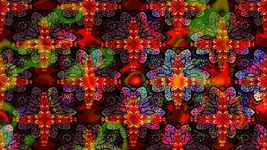 El çizimi, soyut ve süslü elementler. Suluboya resim taklit Raster çizimi. Yaz çiçekleri teması. Klasik çiçekler. Kahverengi renkler.